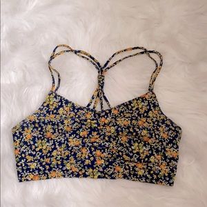 Floral Strappy Bralette Forever 21 Size Small